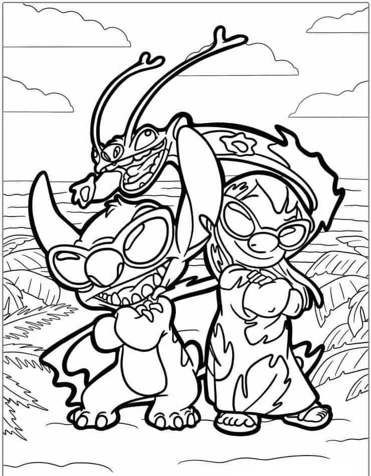 Lillo and Stich coloring page (39)