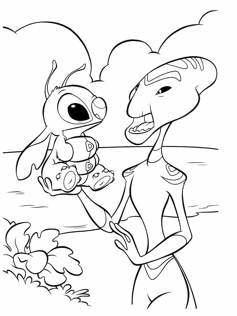 Lillo and Stich coloring page (40)