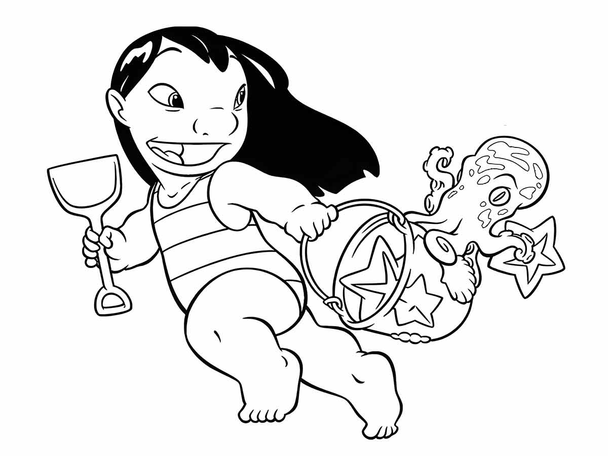 Lillo and Stich coloring page (41)