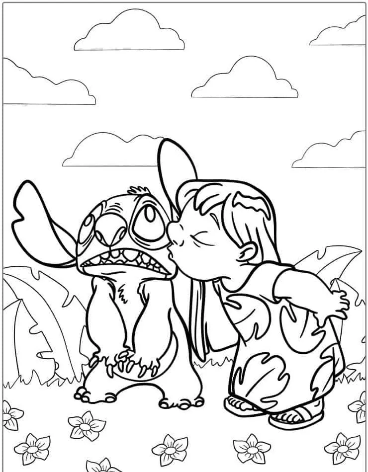 Lillo and Stich coloring page (41)