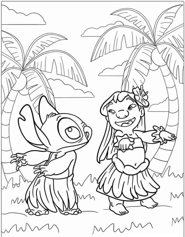 Lillo and Stich coloring page (42)