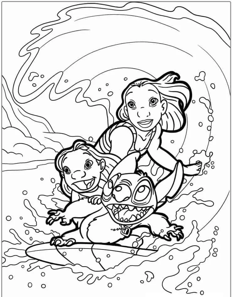 Lillo and Stich coloring page (43)