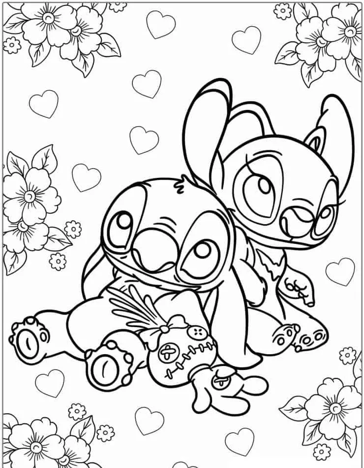 Lillo and Stich coloring page (47)