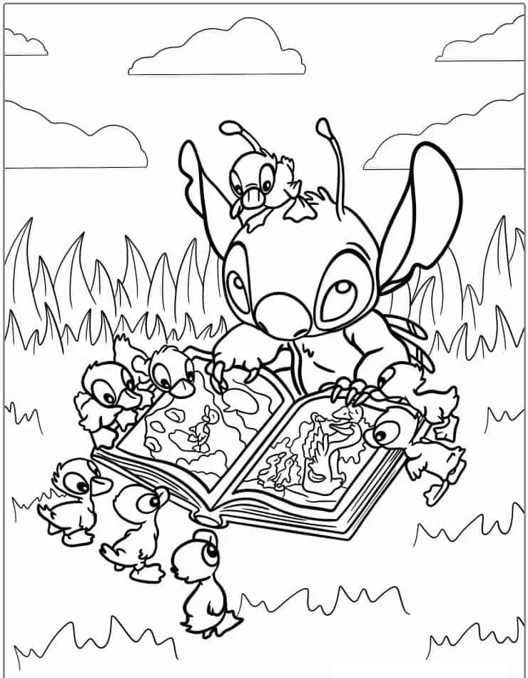 Lillo and Stich coloring page (54)