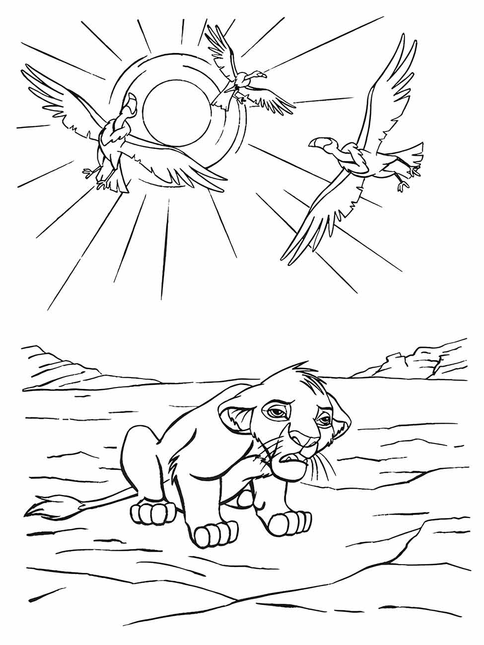 Lion king coloring page (10)