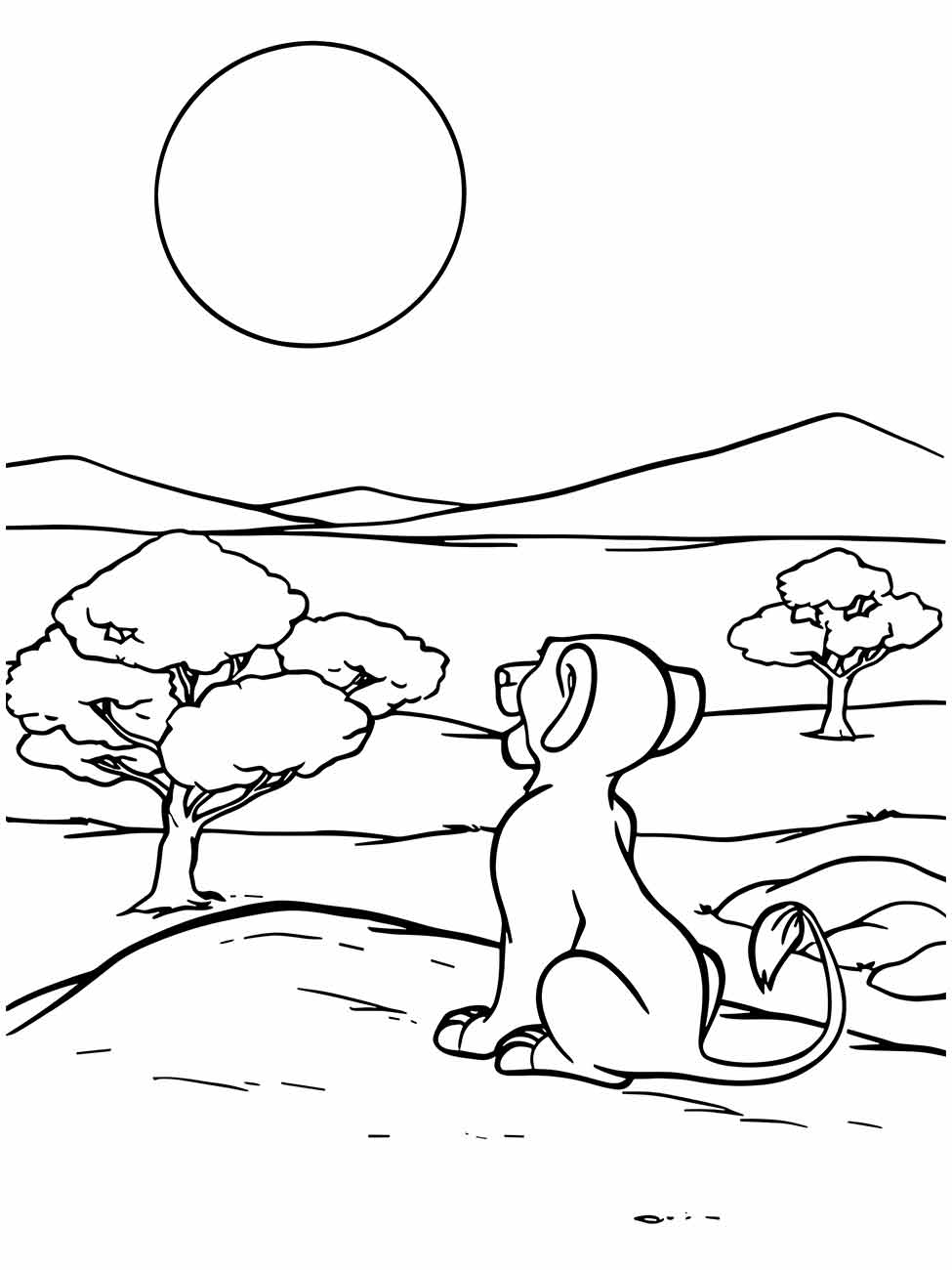 Lion king coloring page (18)