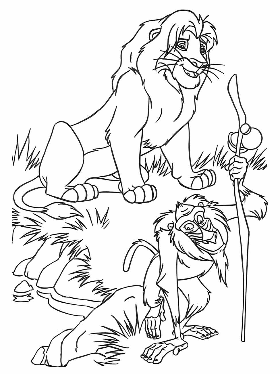 Lion king coloring page (2)