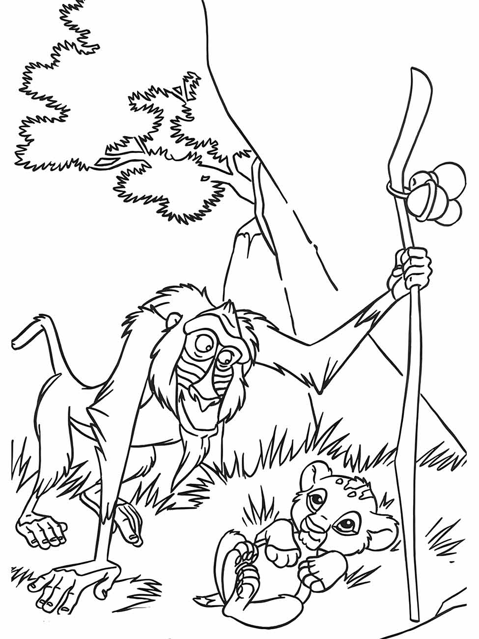 Lion king coloring page (22)