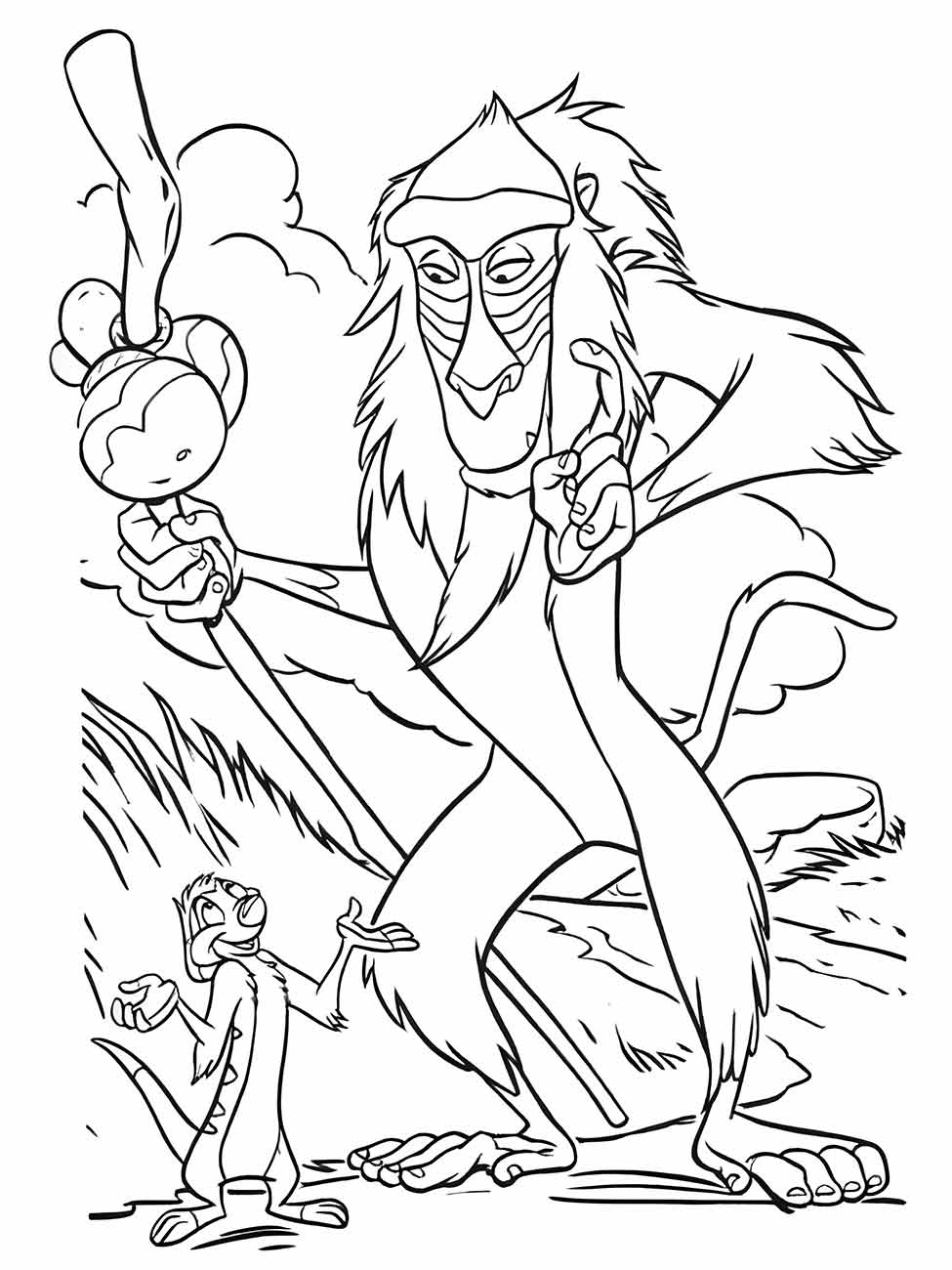 Lion king coloring page (28)