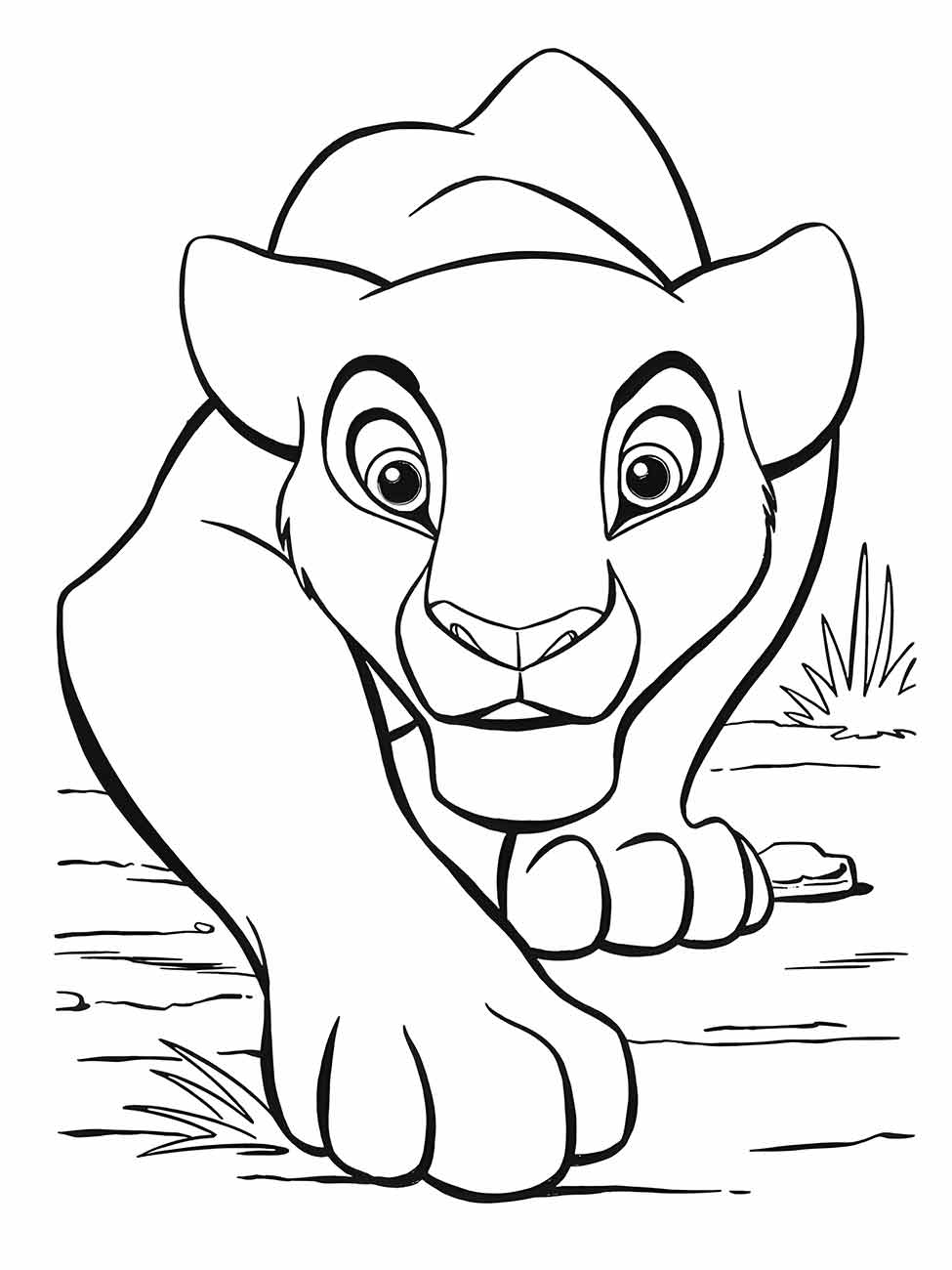 Lion king coloring page (3)