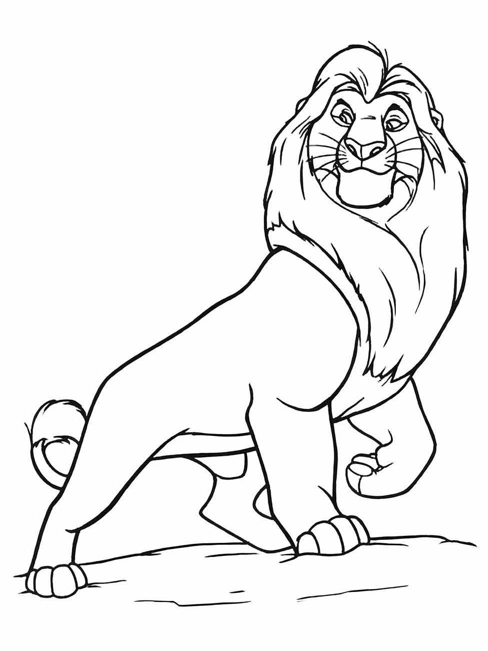 Lion king coloring page (32)