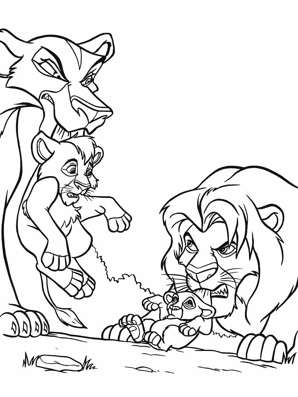 Lion king coloring page (4)