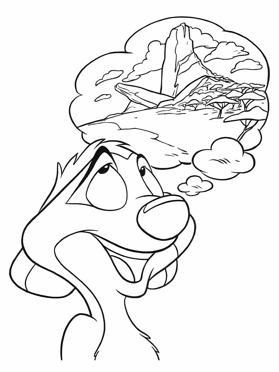 Lion king coloring page (48)