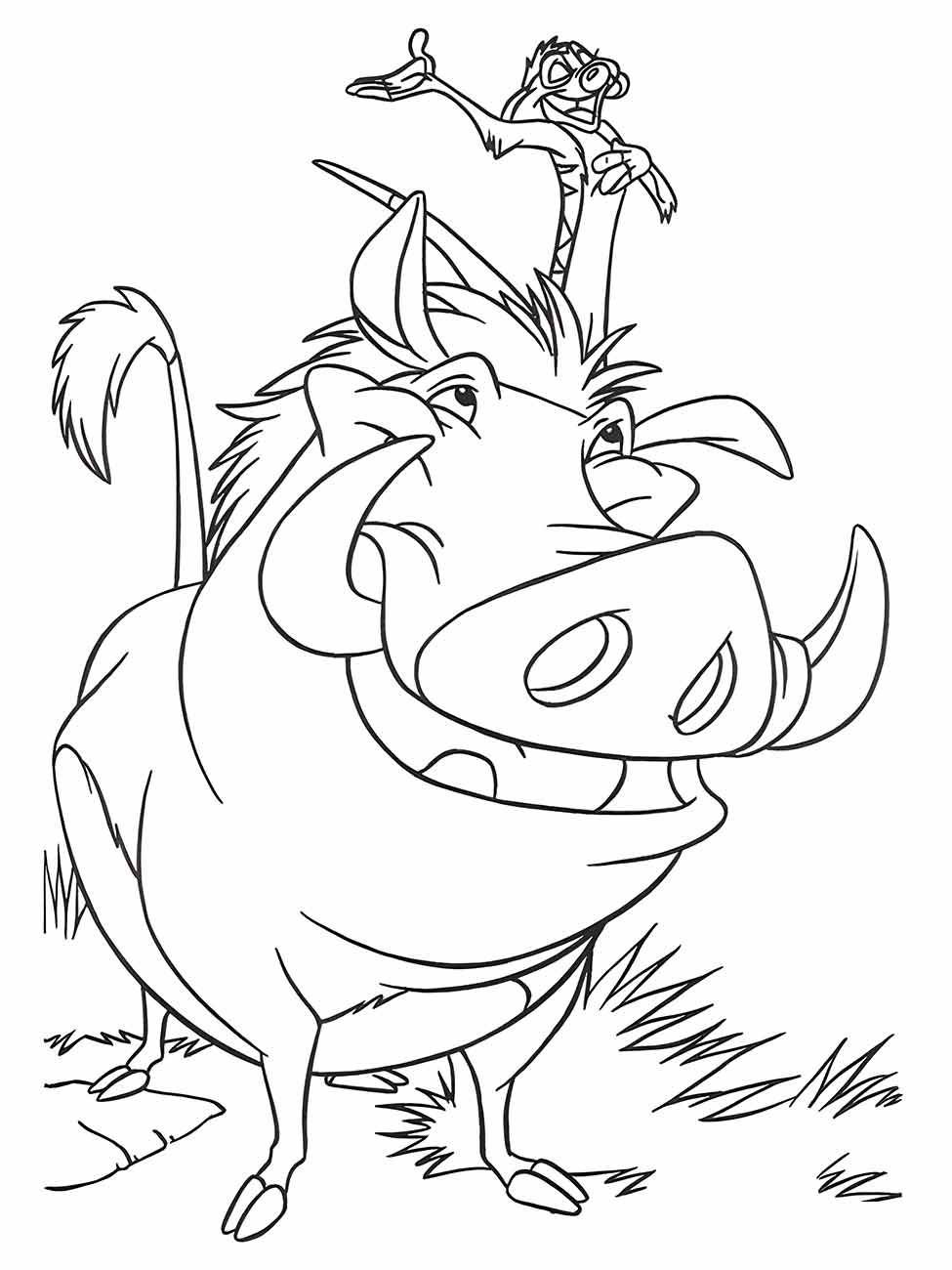 Lion king coloring page (50)