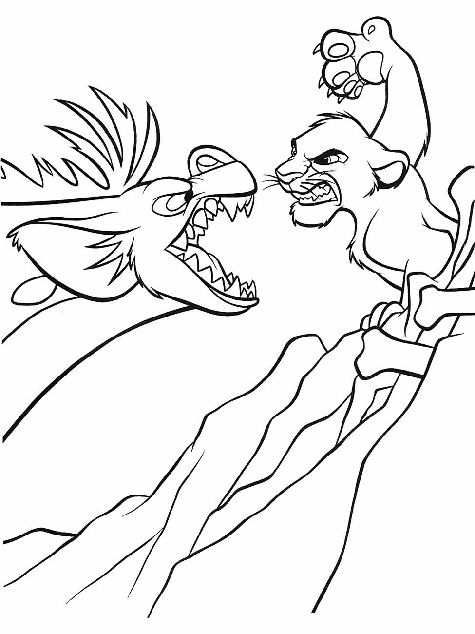 Lion king coloring page (9)