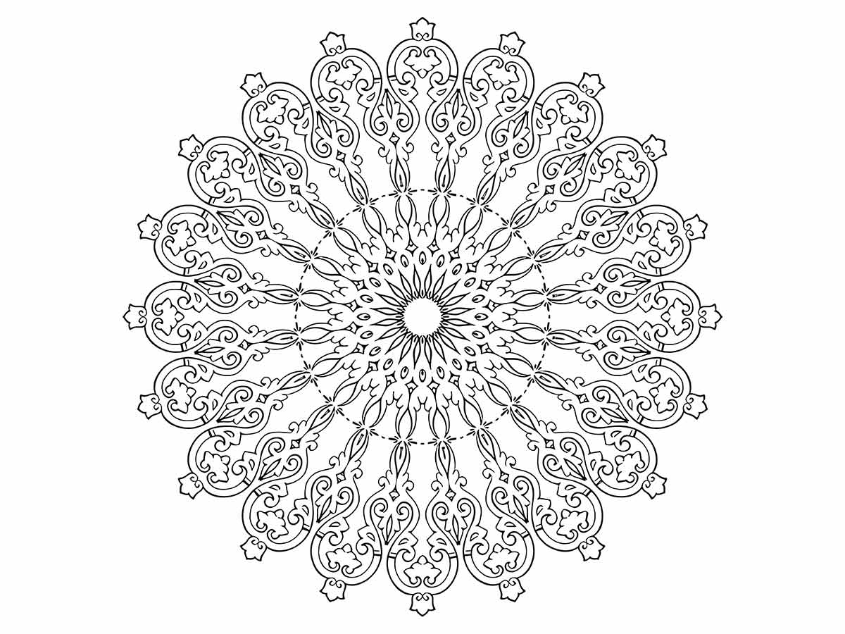 Mandalas coloring page (15)