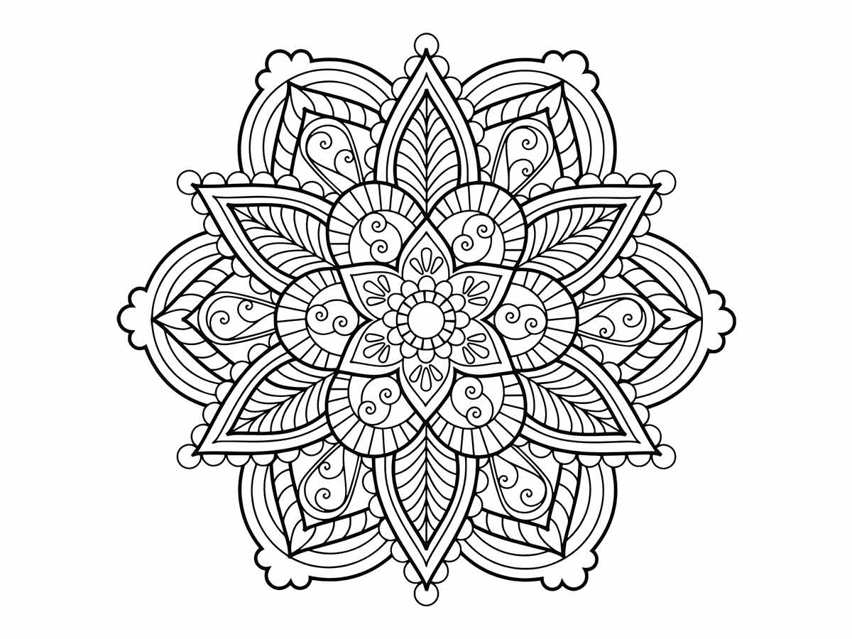 Mandalas coloring page (19)