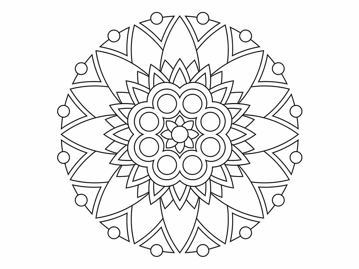 Mandalas coloring page (2)