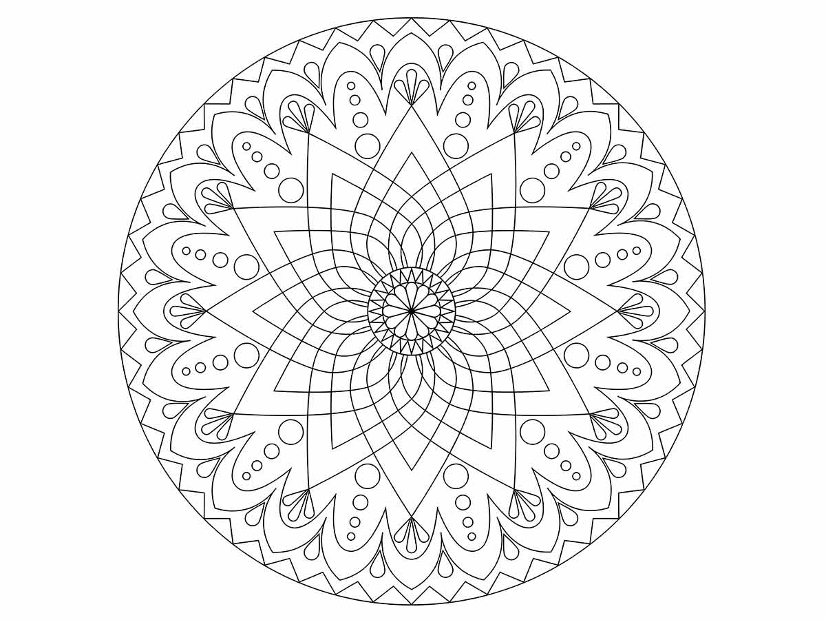 Mandalas coloring page (25)