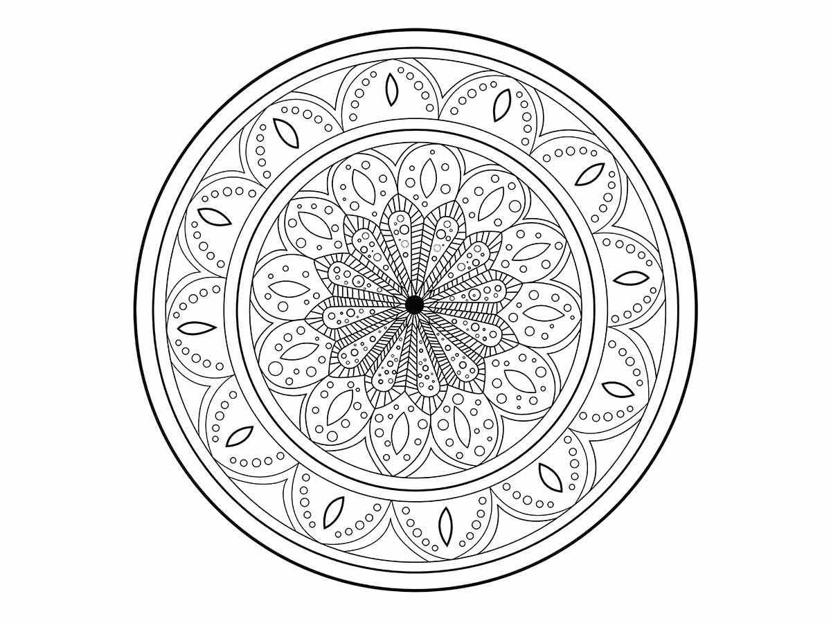 Mandalas coloring page (30)