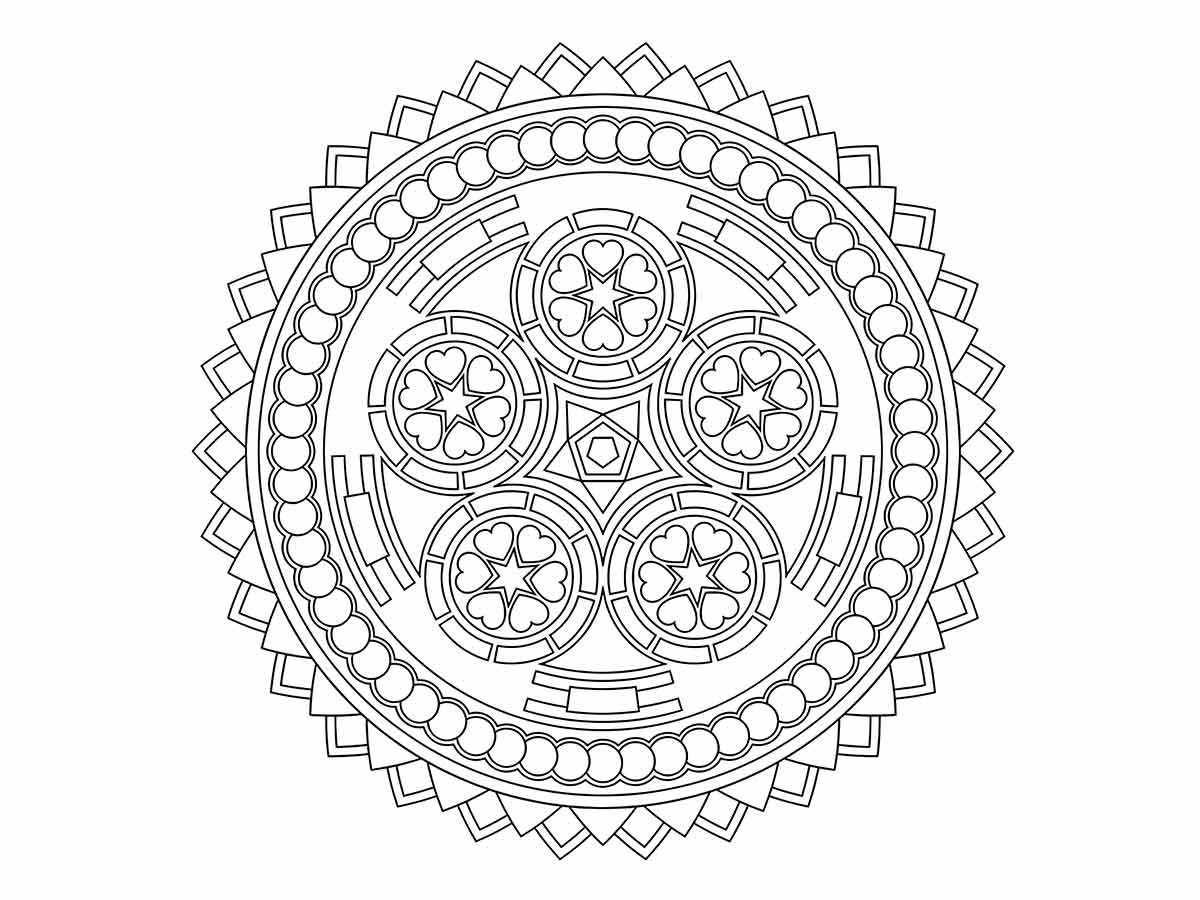 Mandalas coloring page (31)