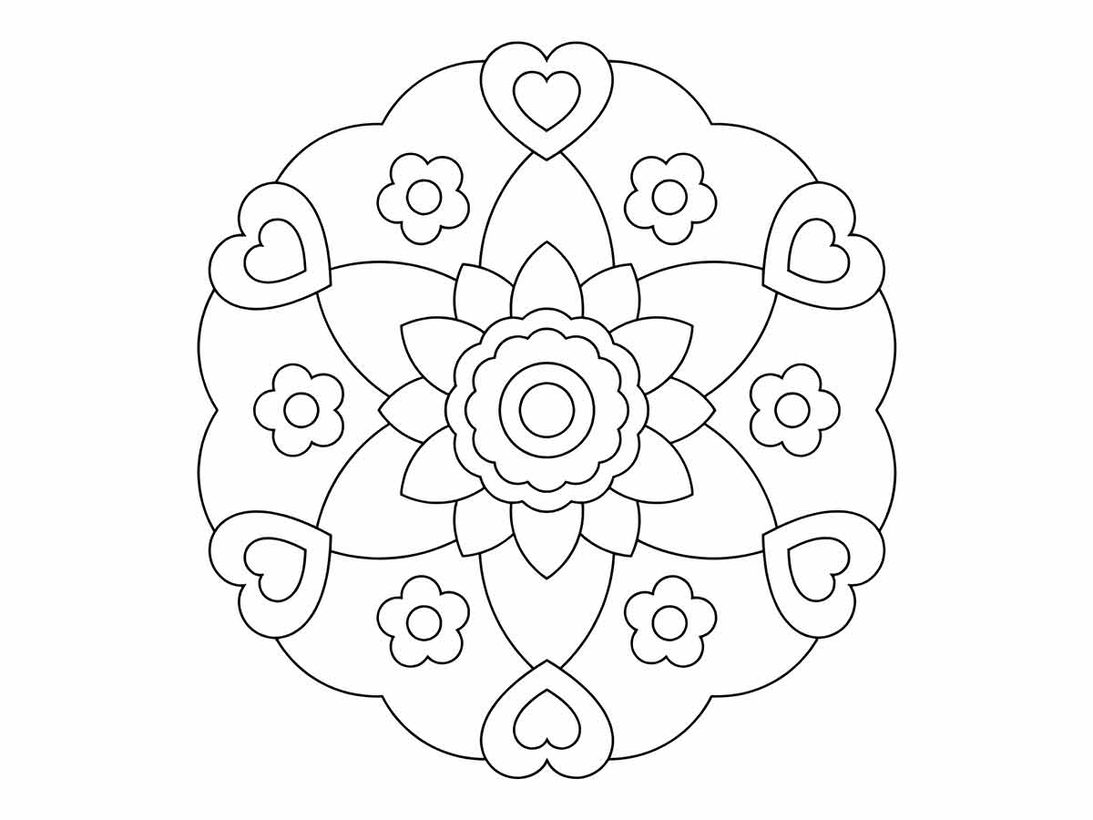 Mandalas coloring page (5)