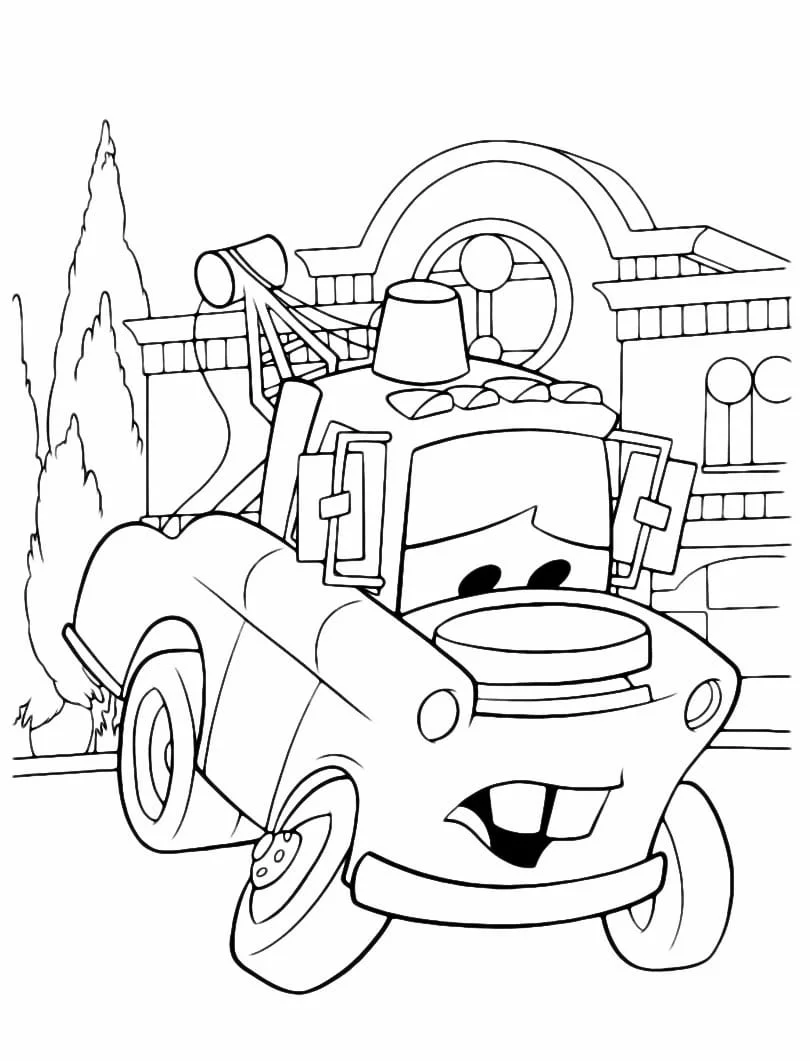 McQueen coloring page (1)