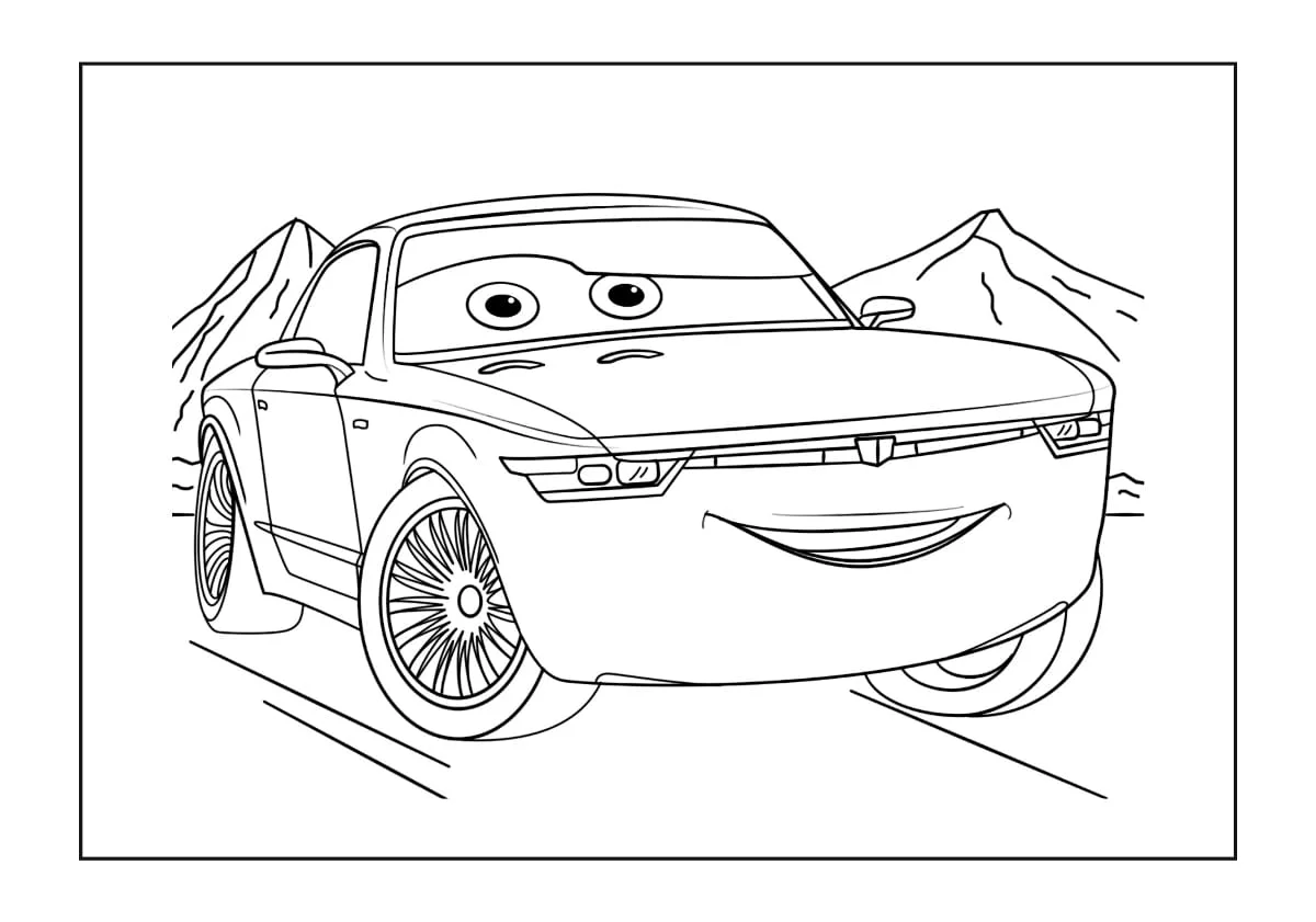 McQueen coloring page (15)