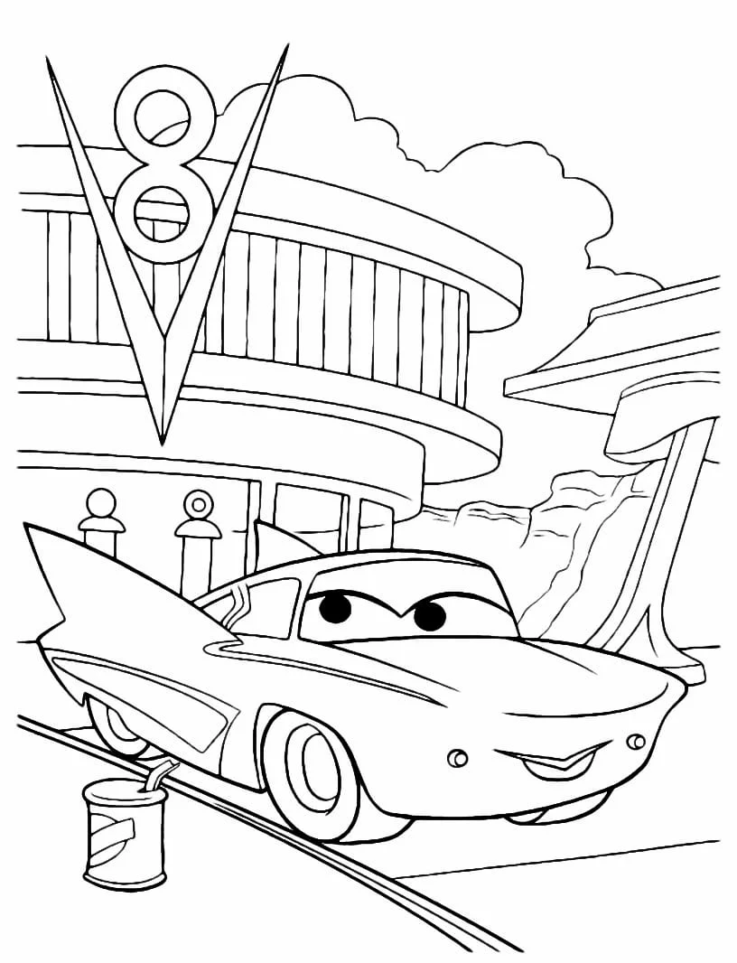 McQueen coloring page (2)