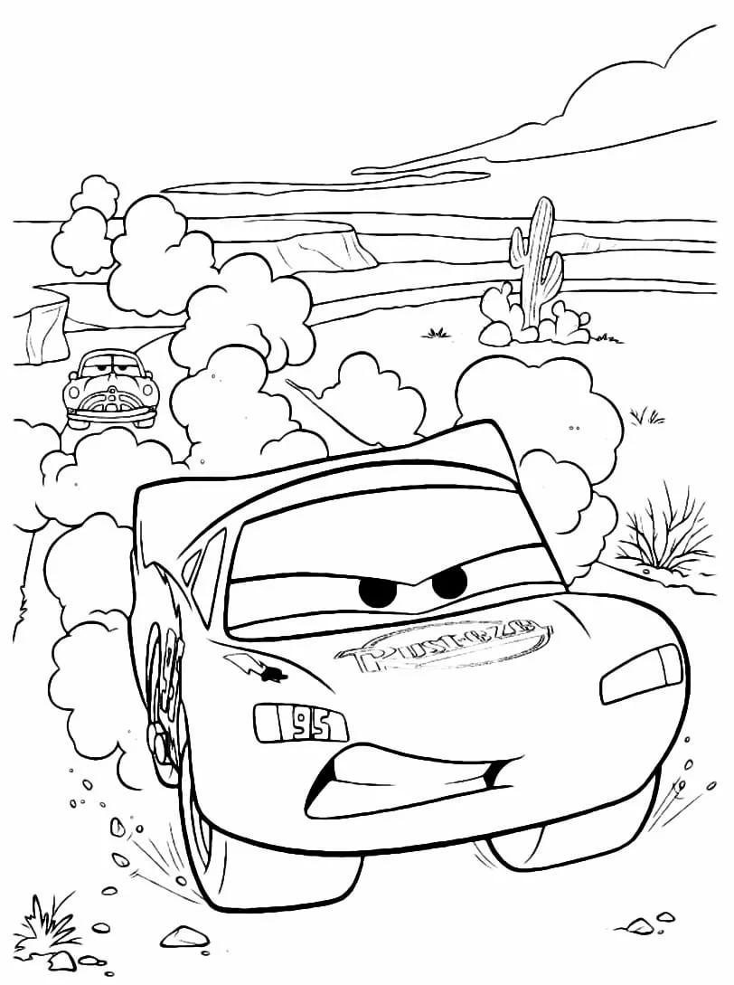 McQueen coloring page (33)