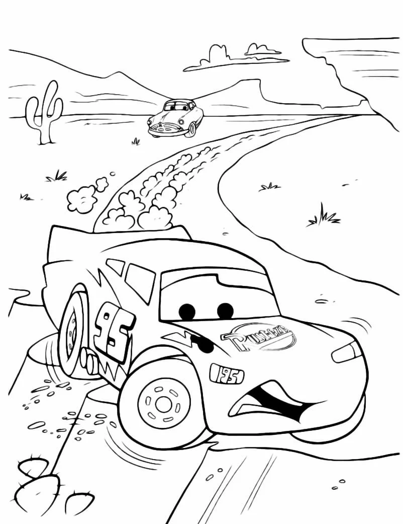 McQueen coloring page (35)