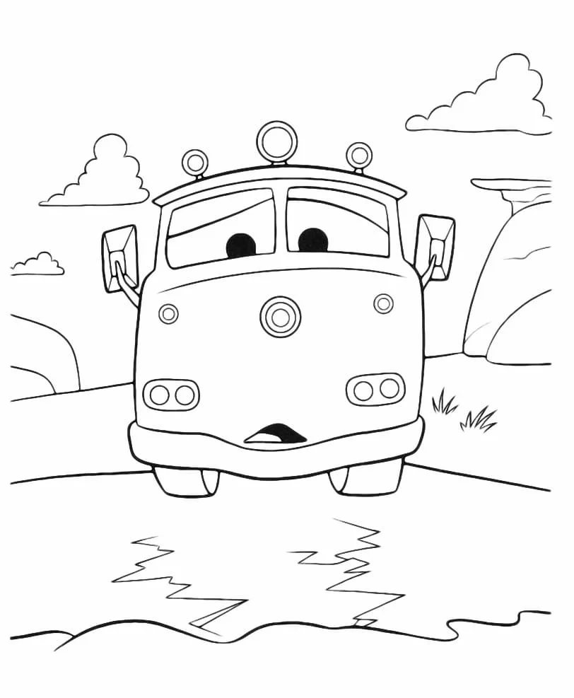 McQueen coloring page (4)