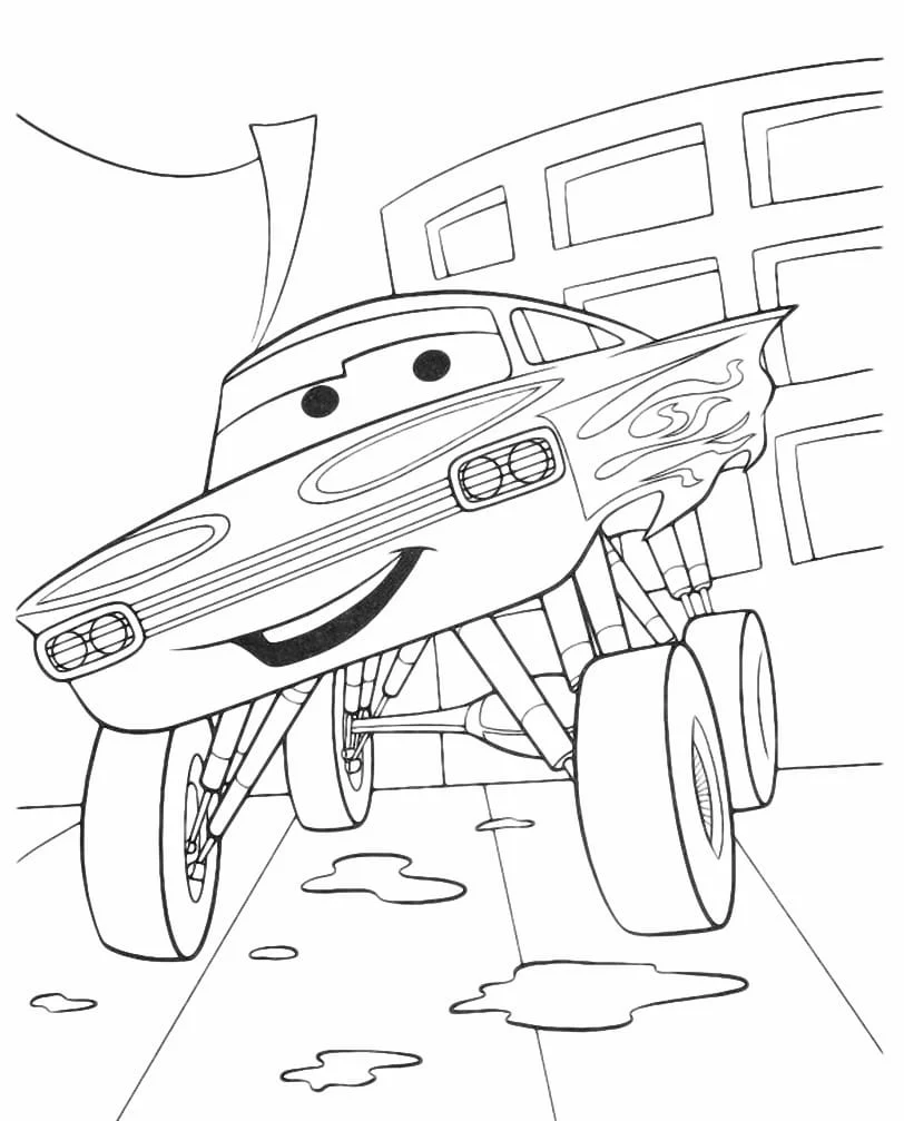 McQueen coloring page (5)