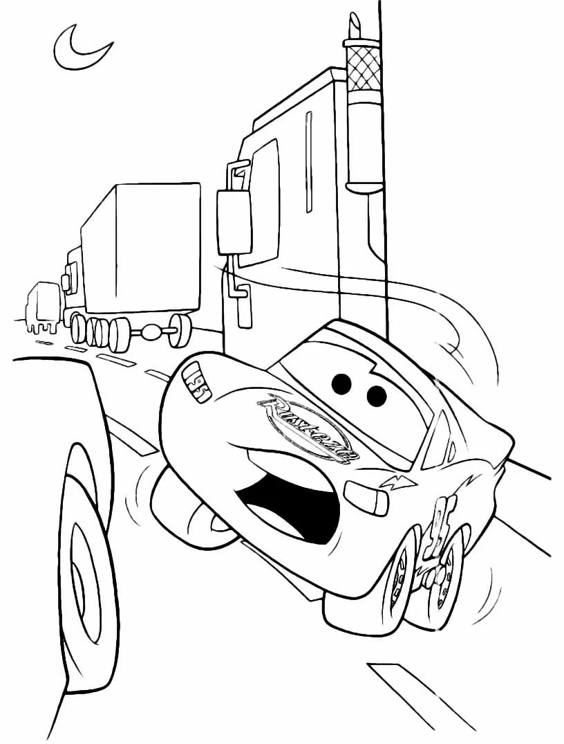 McQueen coloring page (50)