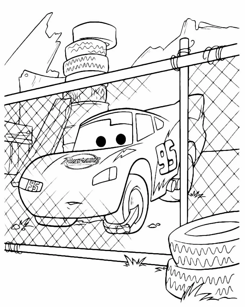 McQueen coloring page (53)