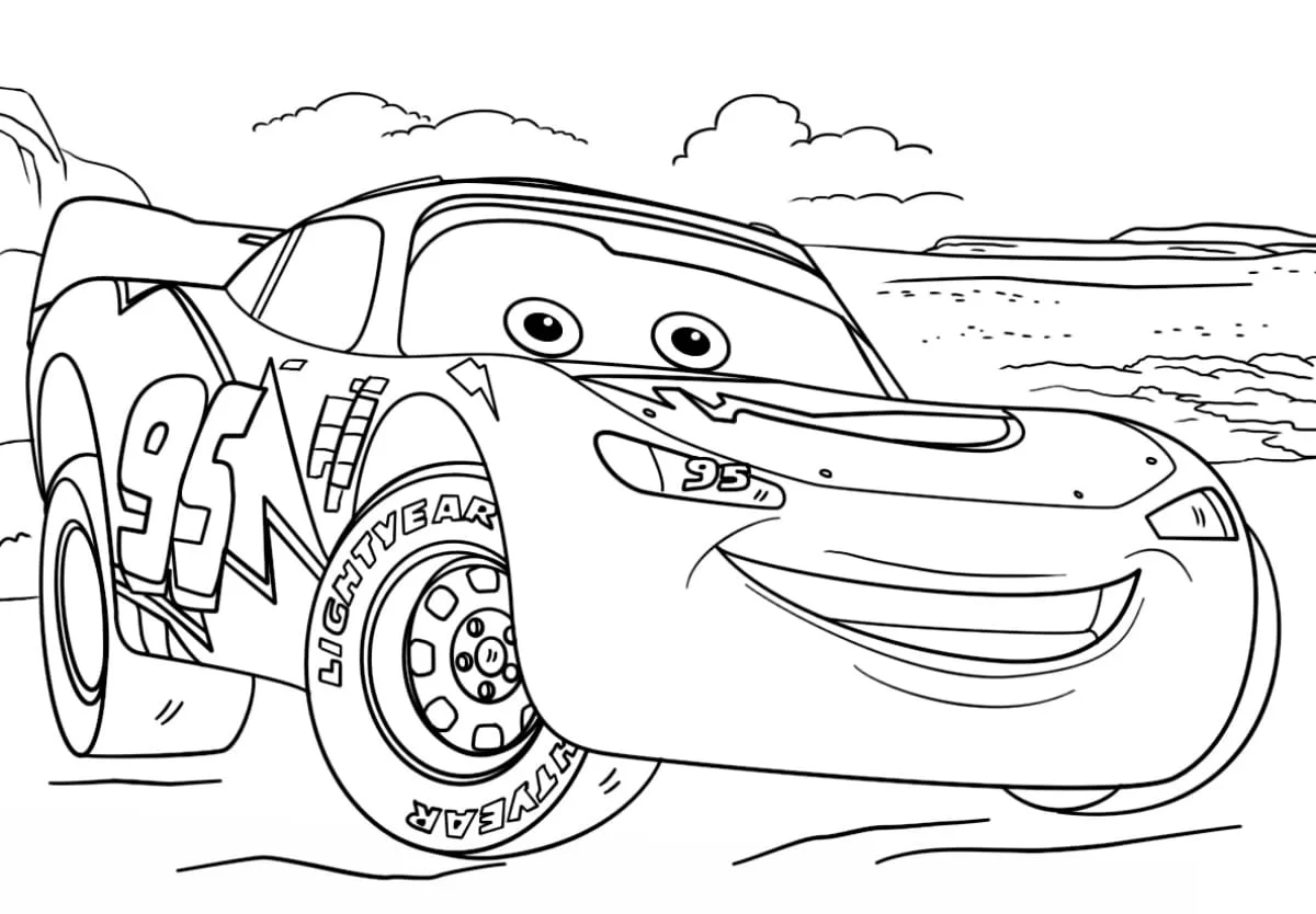 McQueen coloring page (58)