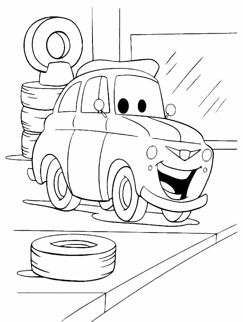 McQueen coloring page (6)