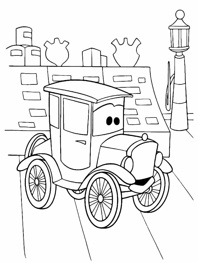 McQueen coloring page (7)