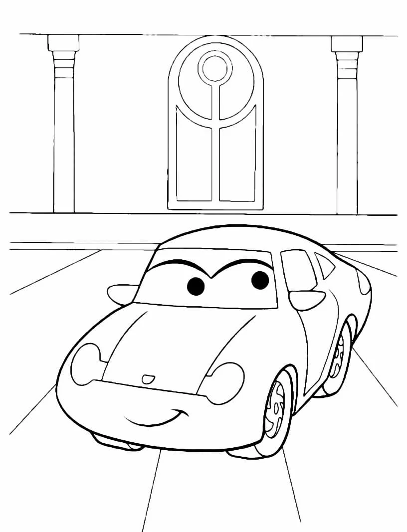 McQueen coloring page (8)