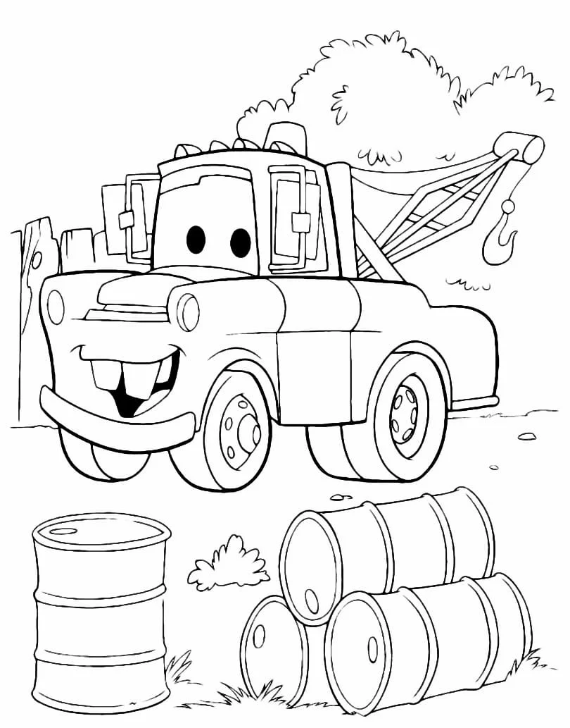 McQueen coloring page (9)