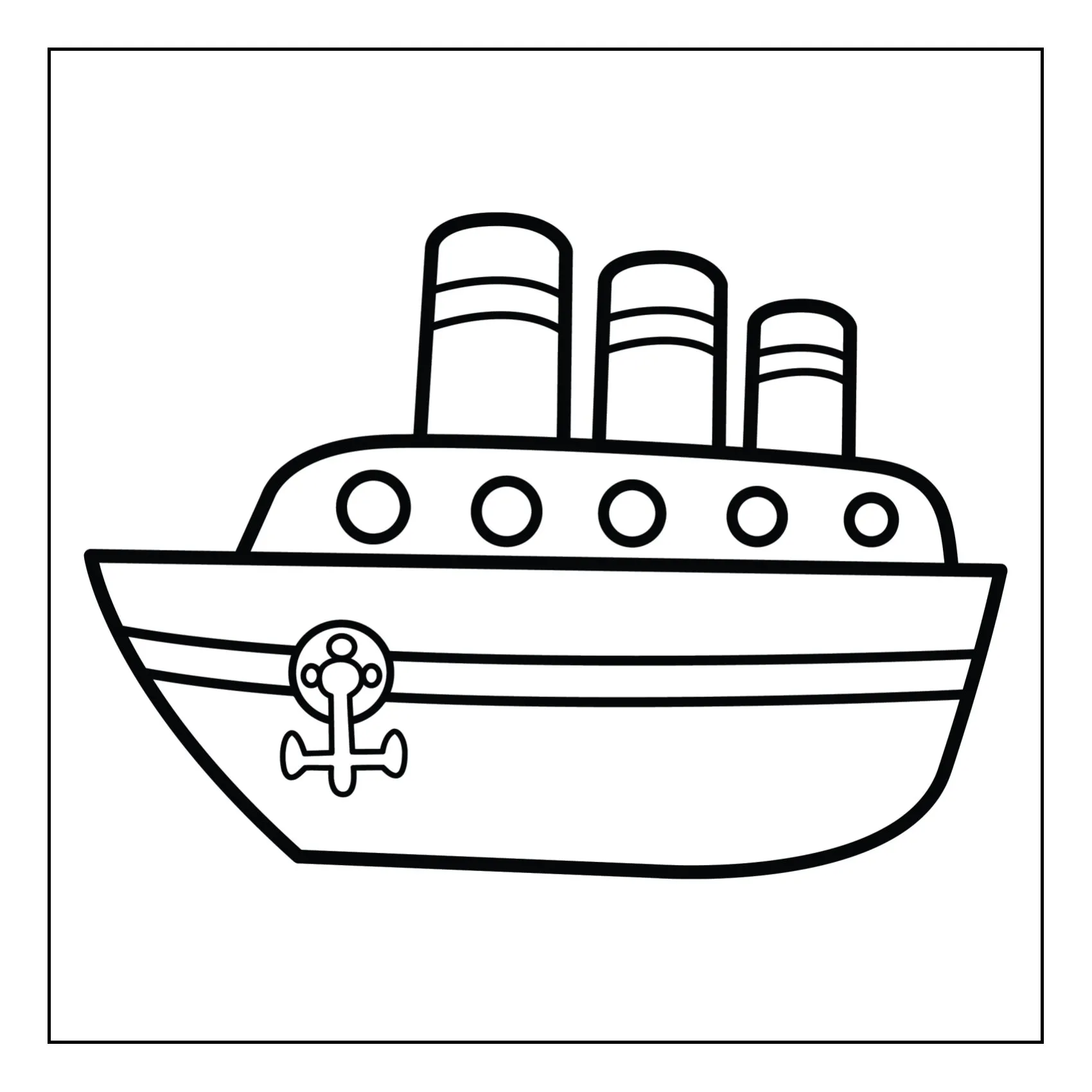 Means of tranport coloring page (14)