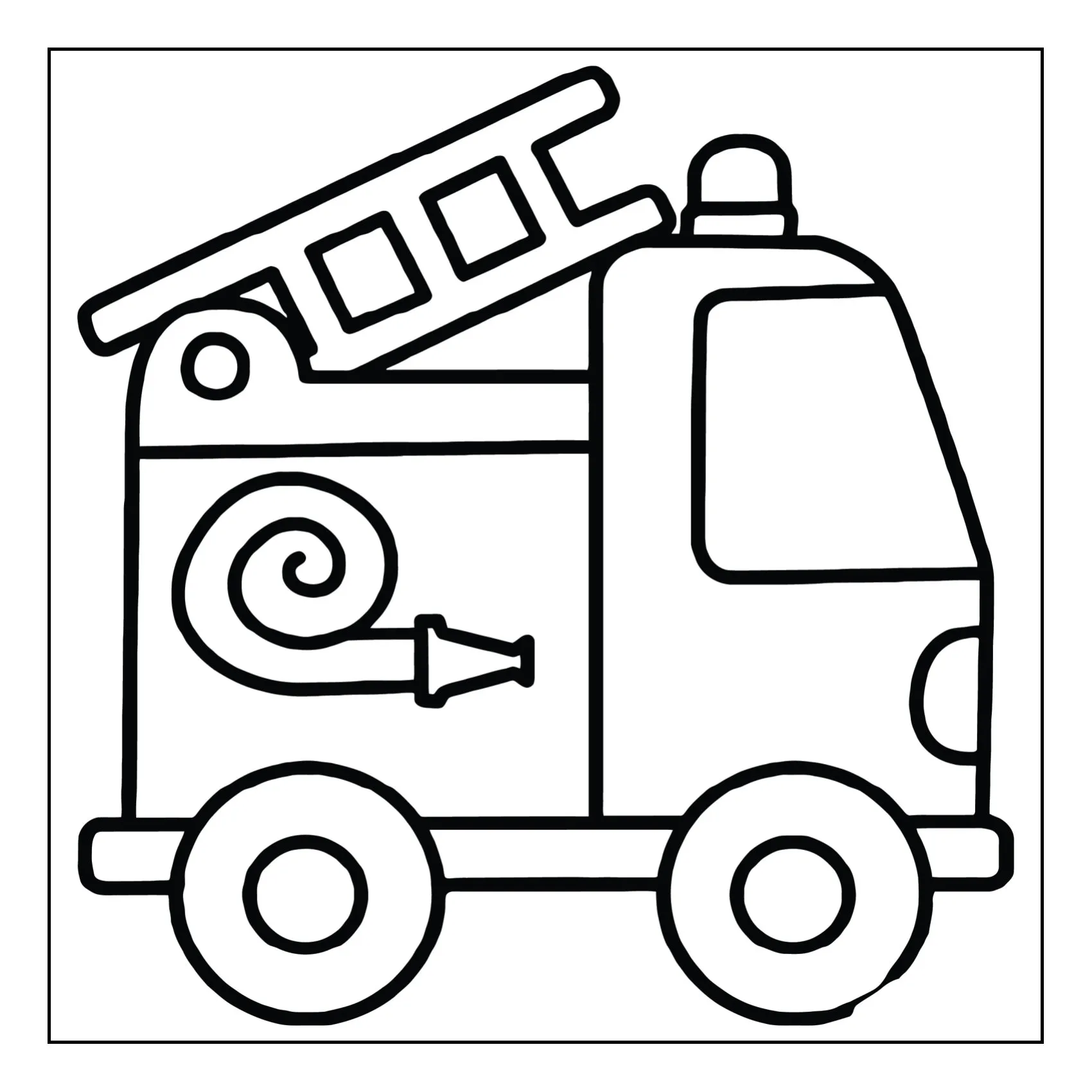 Means of tranport coloring page (18)