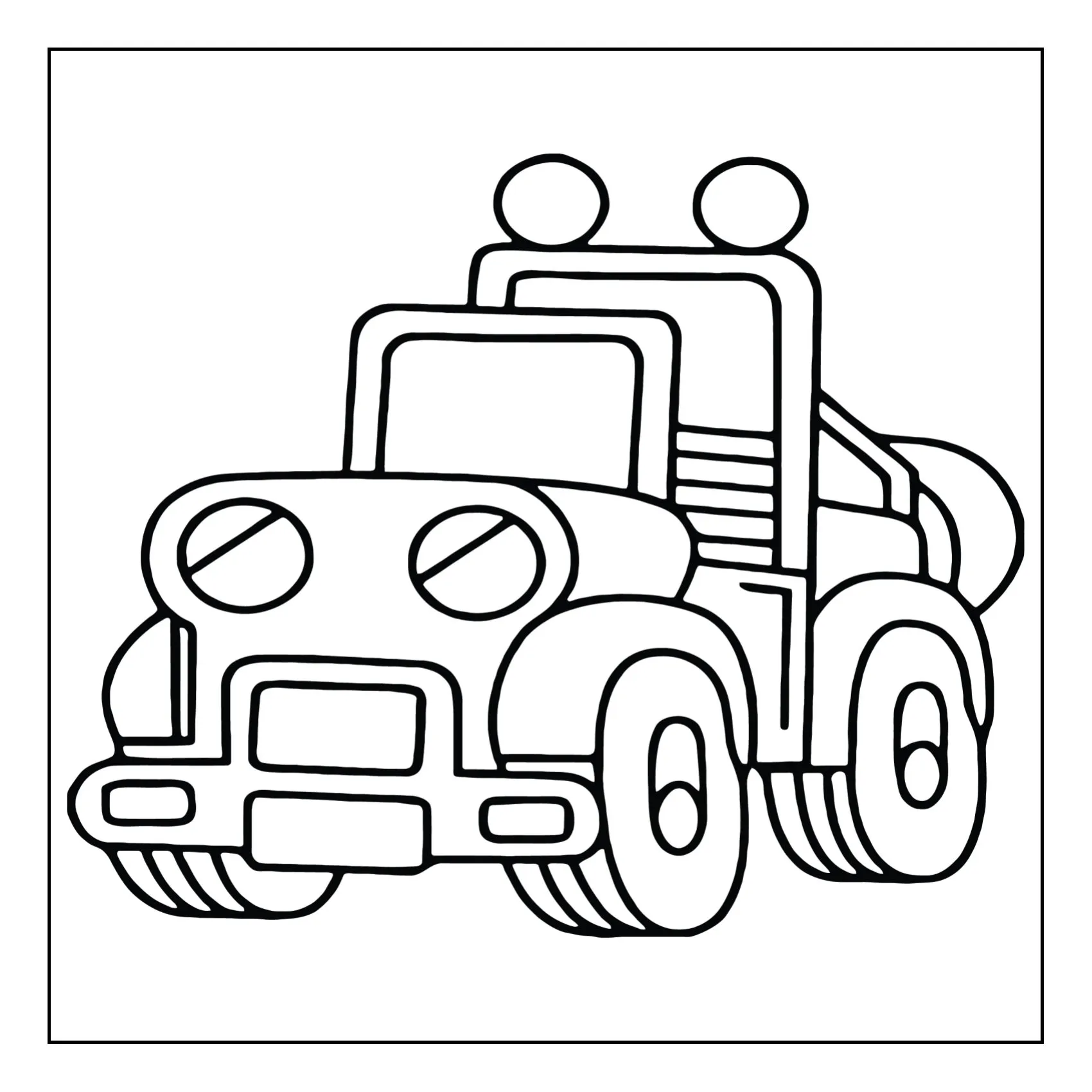 Means of tranport coloring page (22)