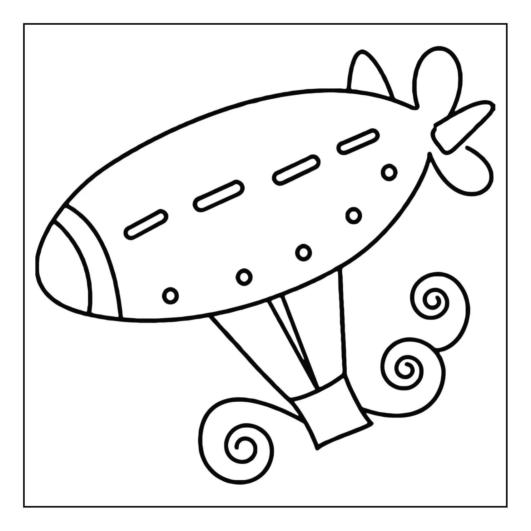 Means of tranport coloring page (36)