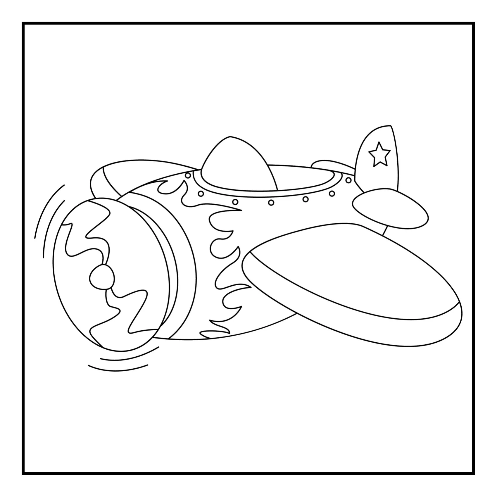 Means of tranport coloring page (4)