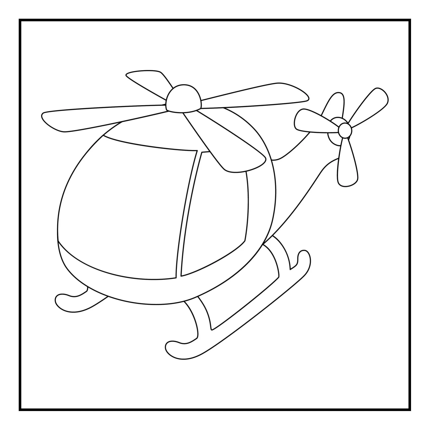 Means of tranport coloring page (42)