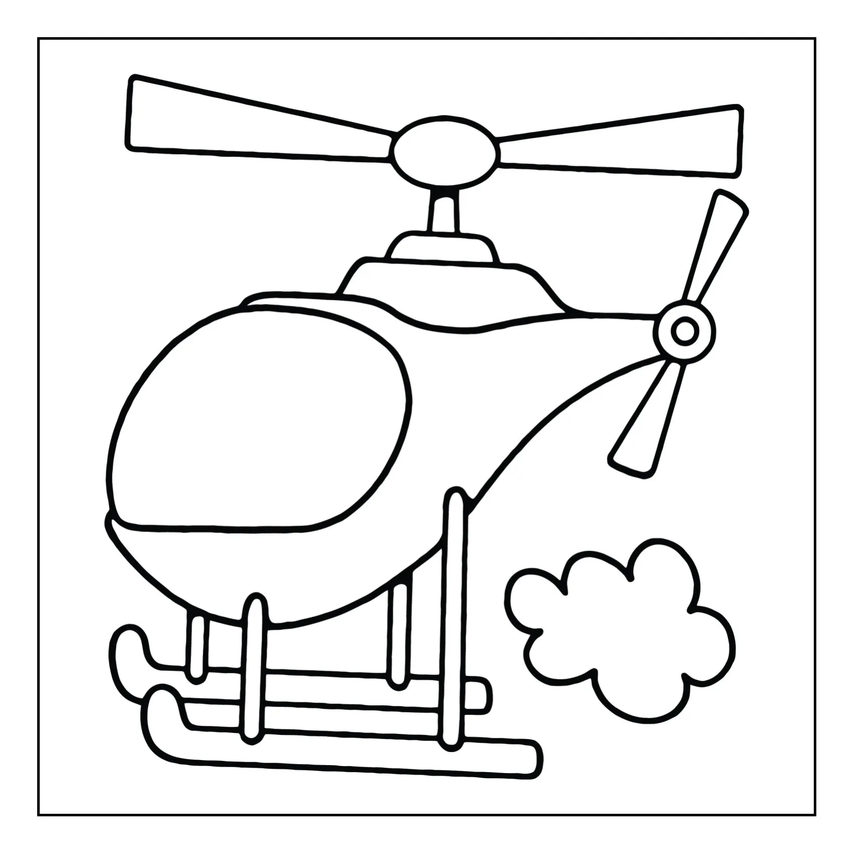 Means of tranport coloring page (44)