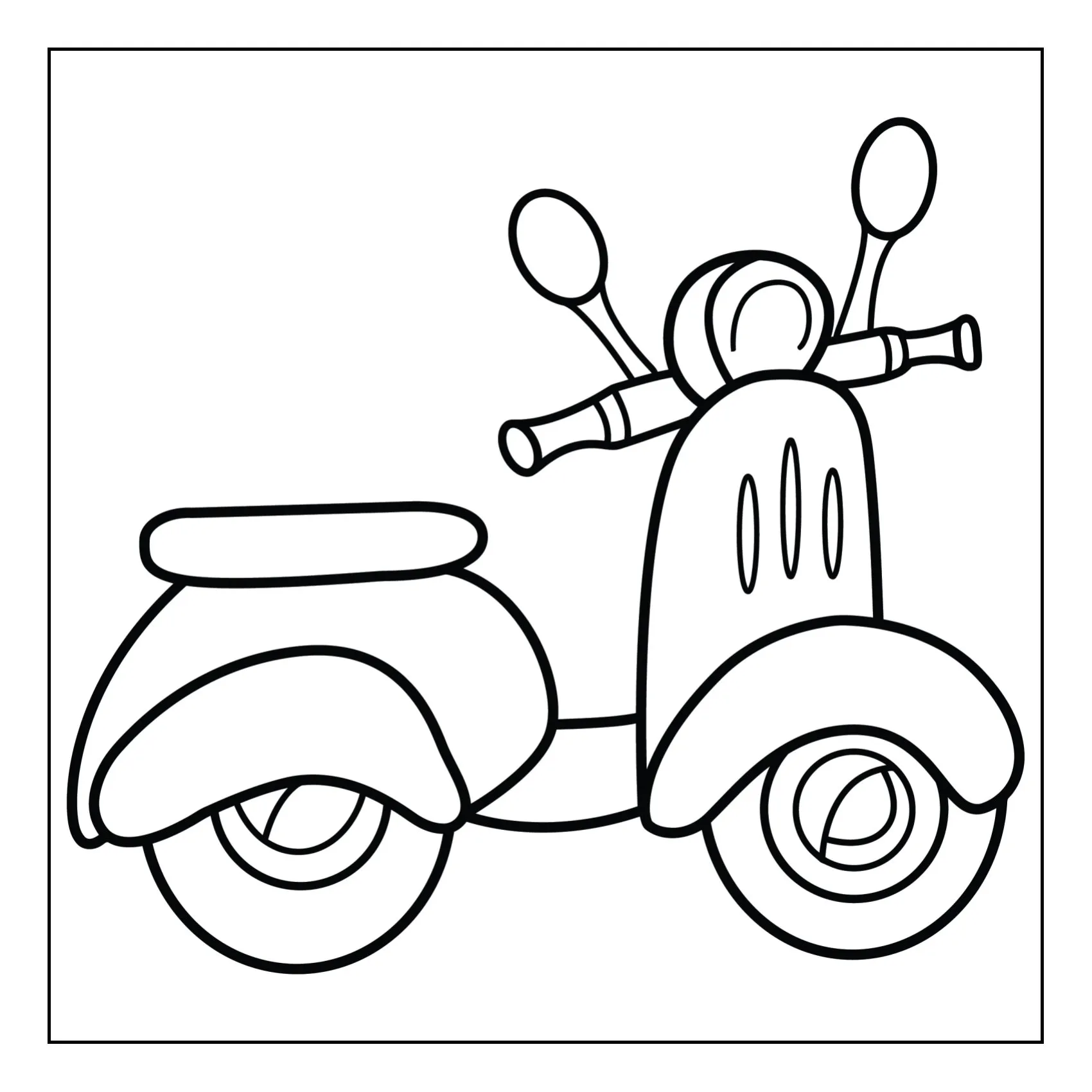 Means of tranport coloring page (47)