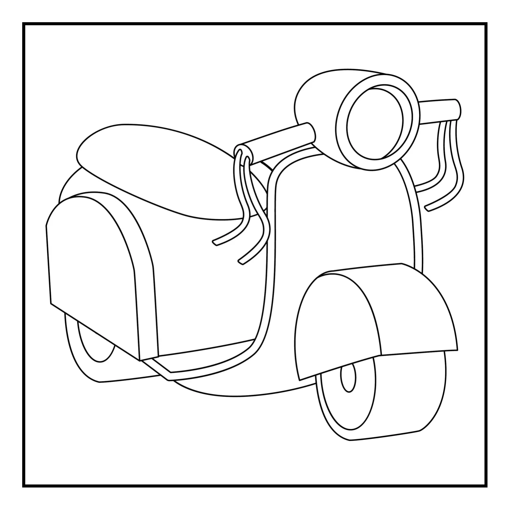 Means of tranport coloring page (48)