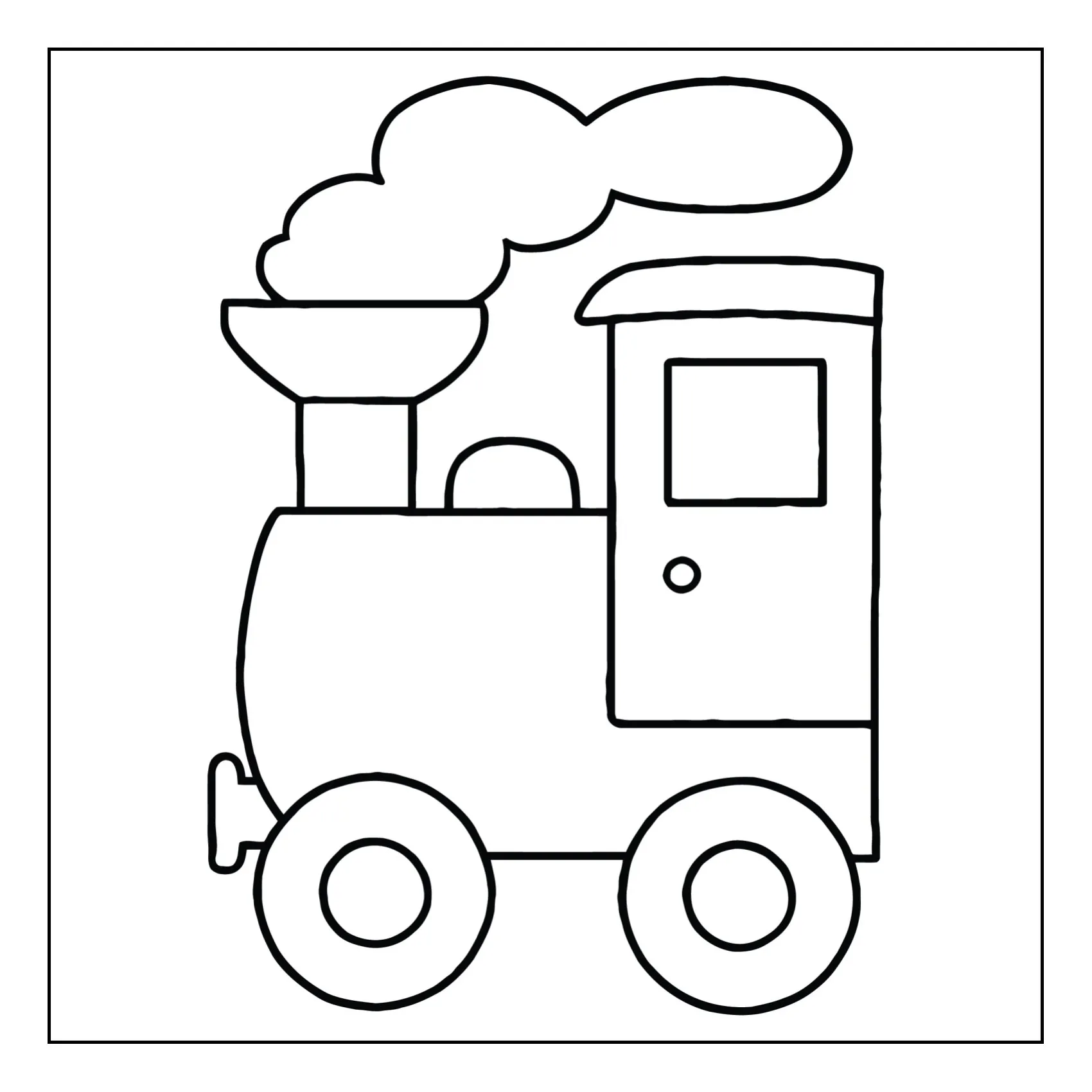 Means of tranport coloring page (56)